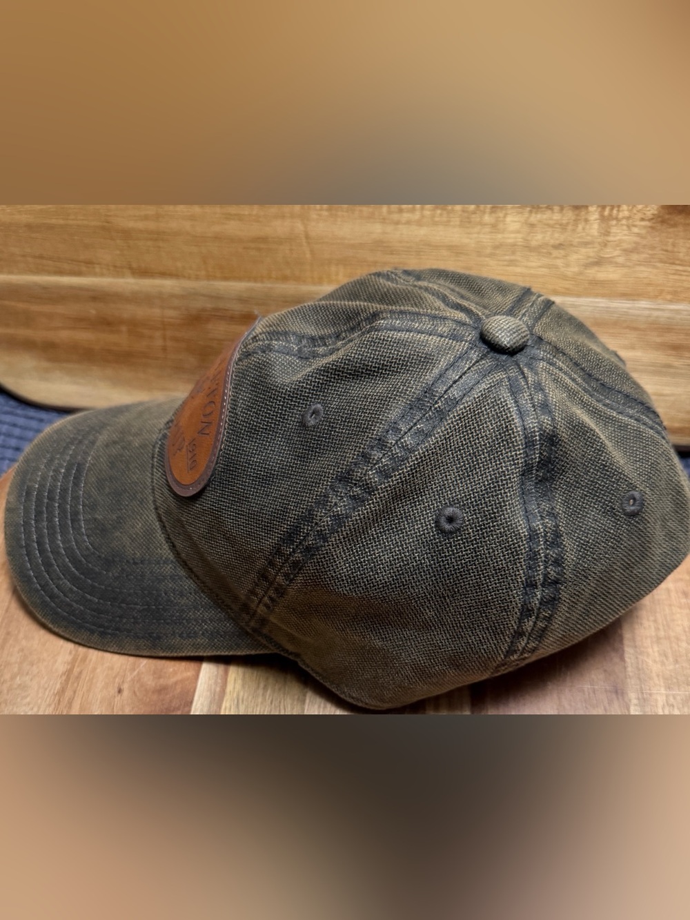 Legacy 92 | Men’s Olive/Khaki Trucker Hat w/Pendleton Round-Up Logo, Adjustable - Picture 7 of 11